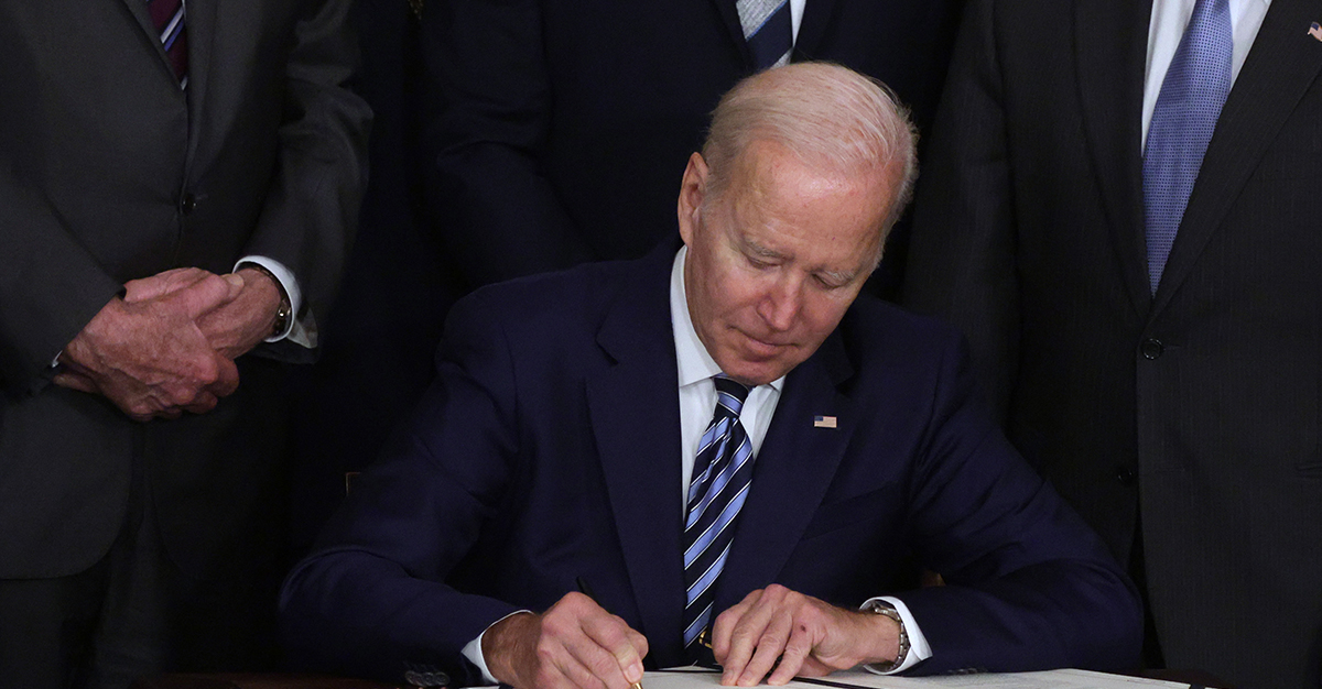 What Are They Doing to Biden? Twitter Users Notice Strange Change Made to Joe's Table as He Signs Bill