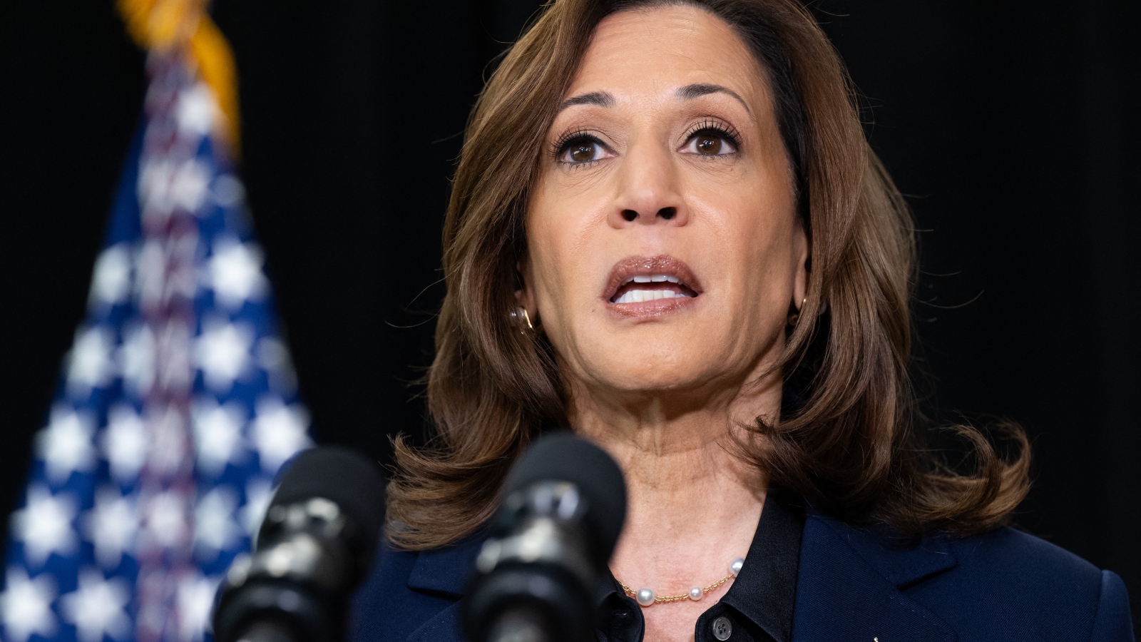 Kamala Harris Runs Off Stage, Ignoring Question From Reporter